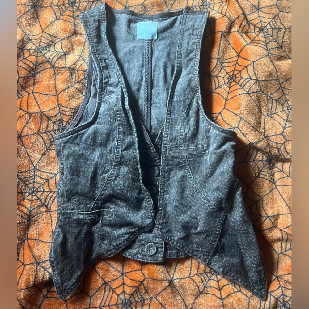 Brown Corduroy Vest